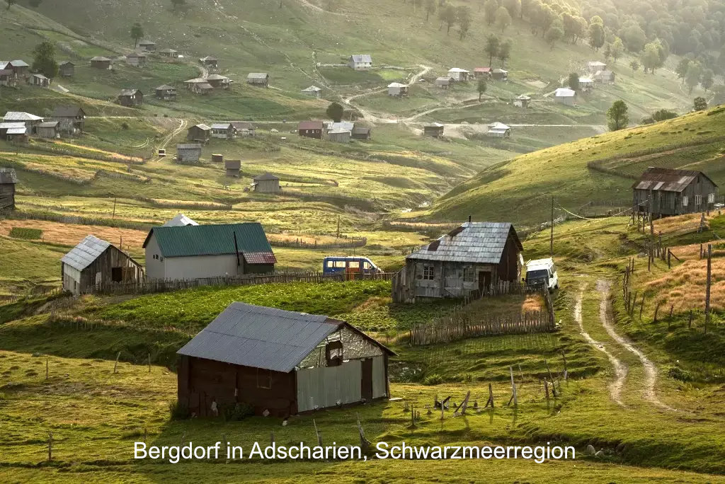 Bergdorf in Adscharien Georgien Schwarzmeerregion