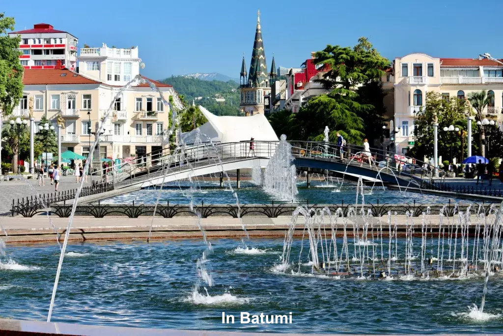 Wasserspiele in Batumi Georgien